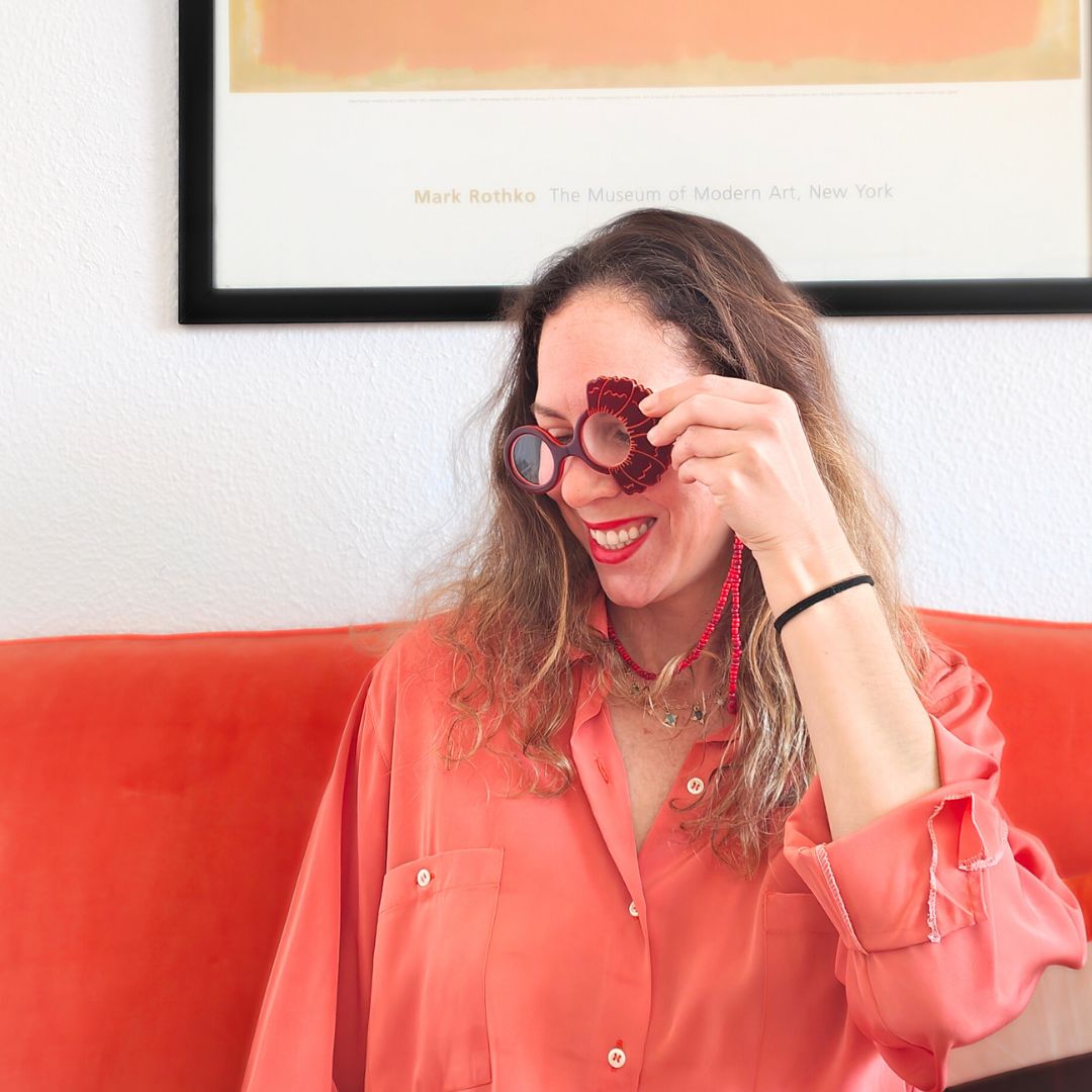 Andalusian, Red Carnation - HIGH FASHION READING GLASSES
