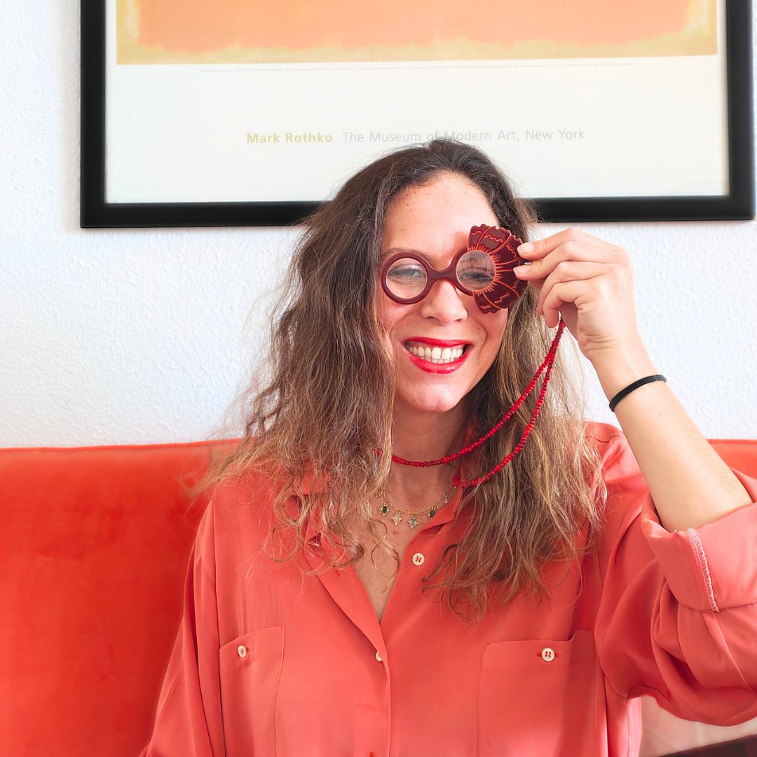 Andalusian, Red Carnation - HIGH FASHION READING GLASSES