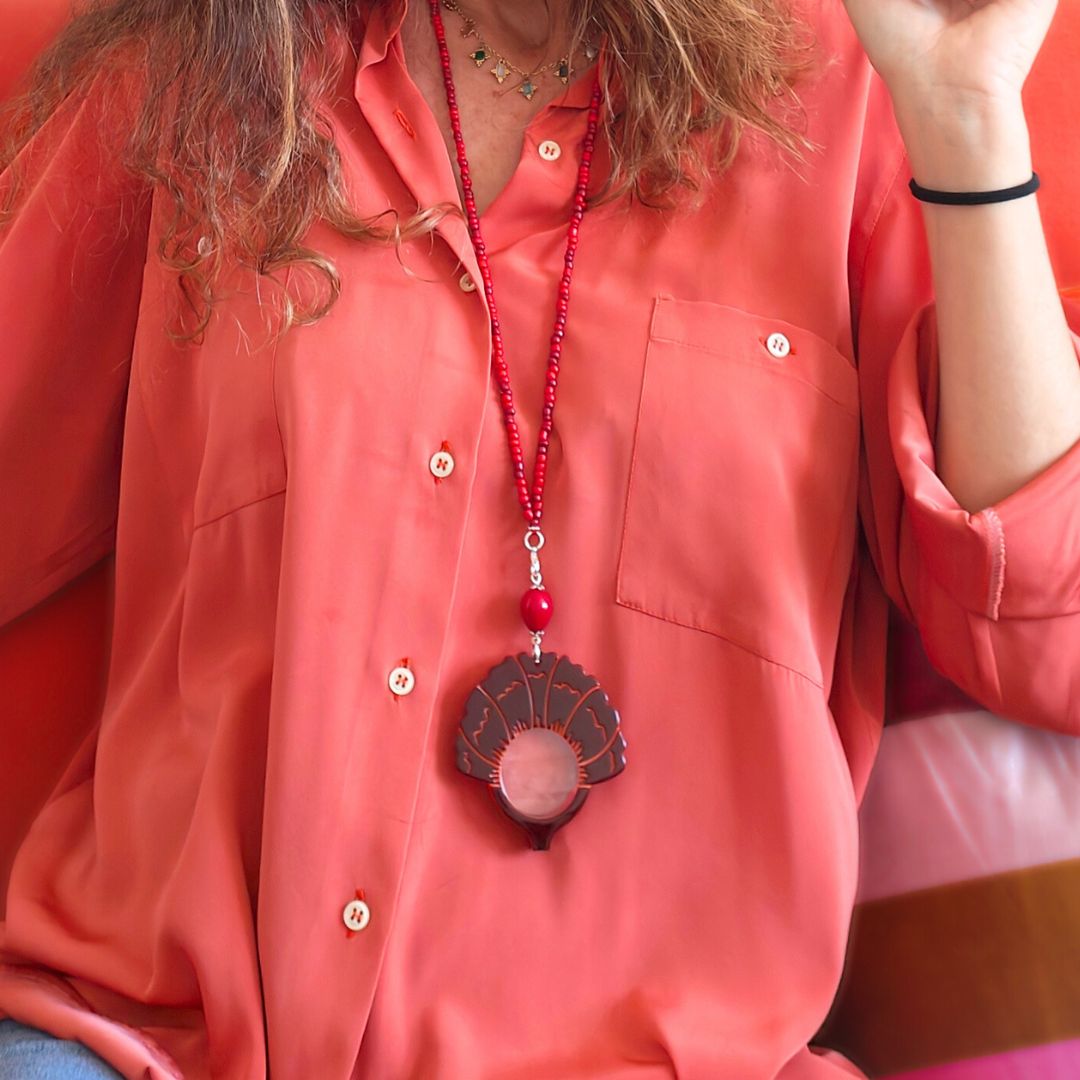 Andalusian, Red Carnation - HIGH FASHION READING GLASSES