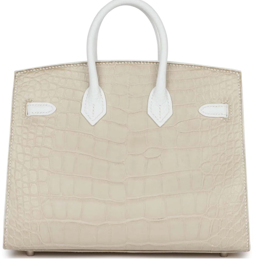 HERMÈS ALLIGATOR SAC FAUBOURG BIRKIN SIZE 20