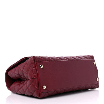 CHANEL LIZARD EMBOSSED QUILTED SMALL HANDBAG IN BURGUNDY