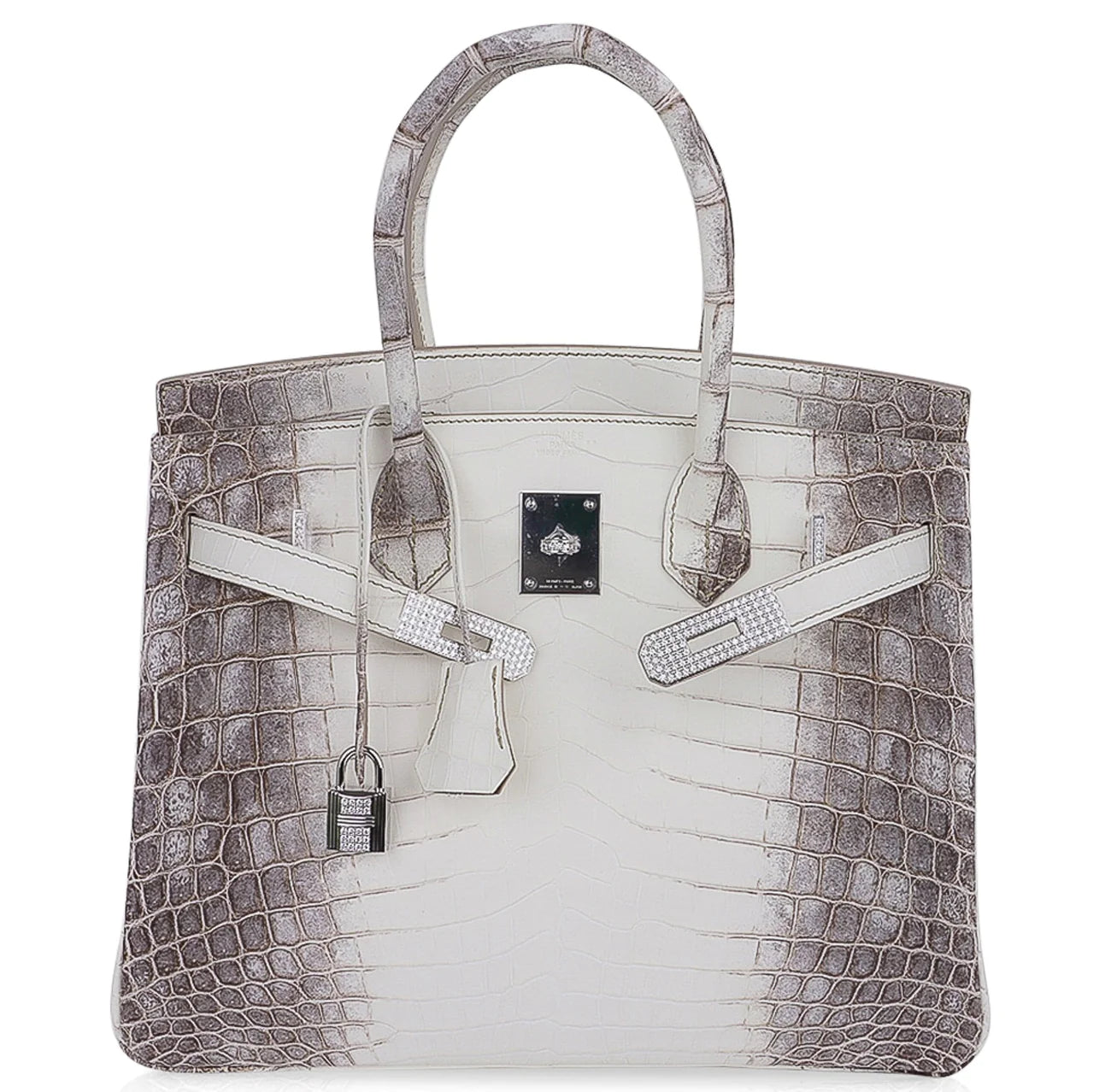 HERMÈS RARE HIMALAYA CROCODILE BIRKIN SIZE 30