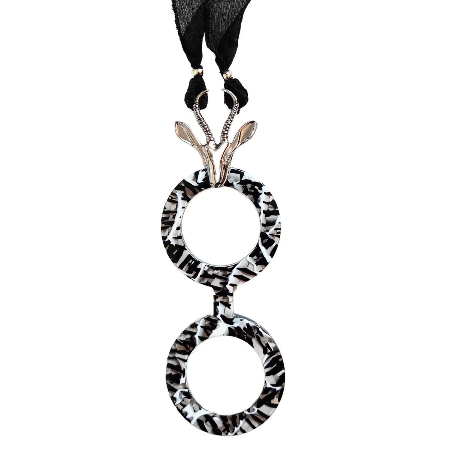 BLACK/WHITE GAZELLE - HIGH FASHION READING GLASSES