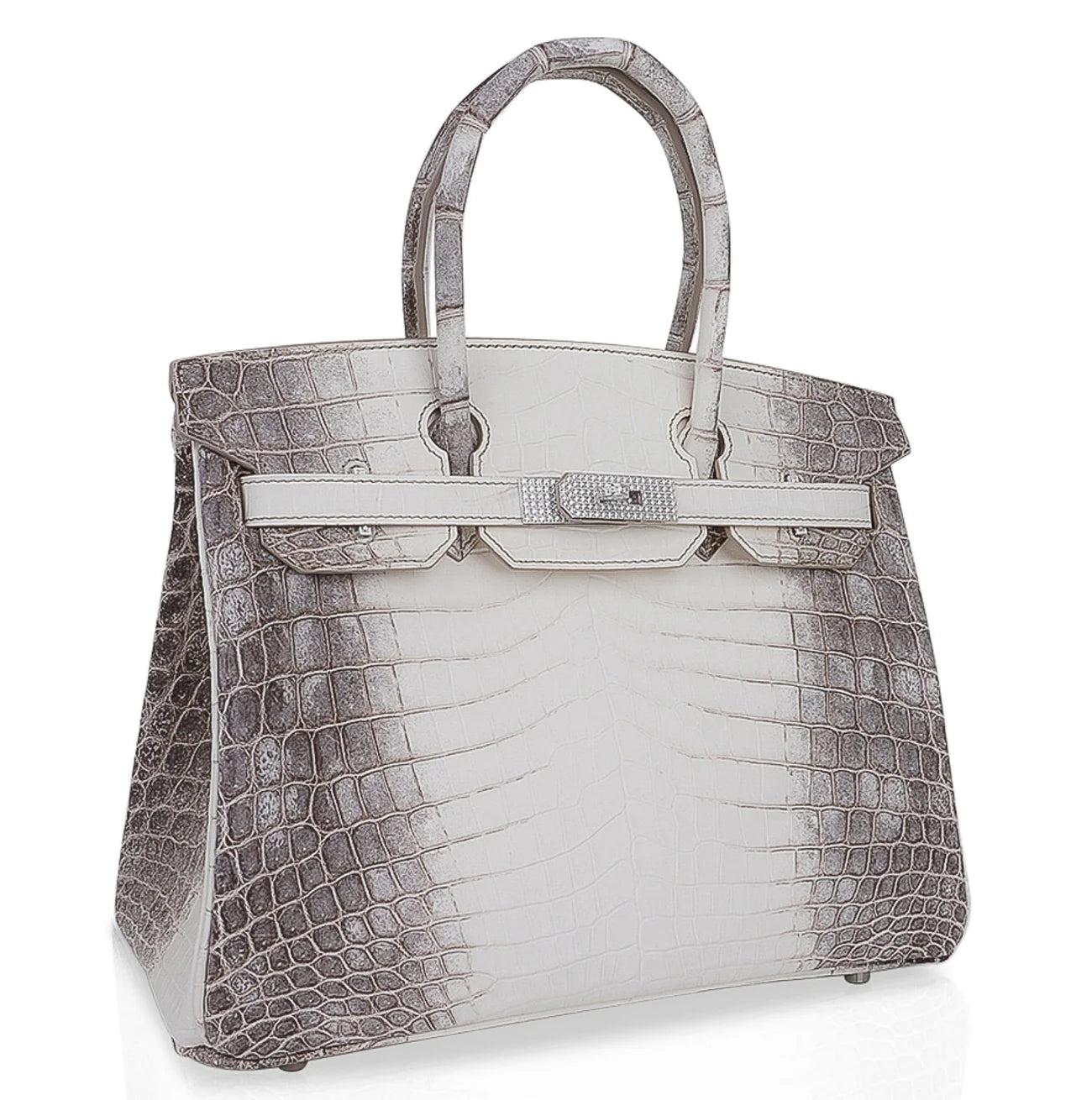 HERMÈS RARE HIMALAYA CROCODILE BIRKIN SIZE 30