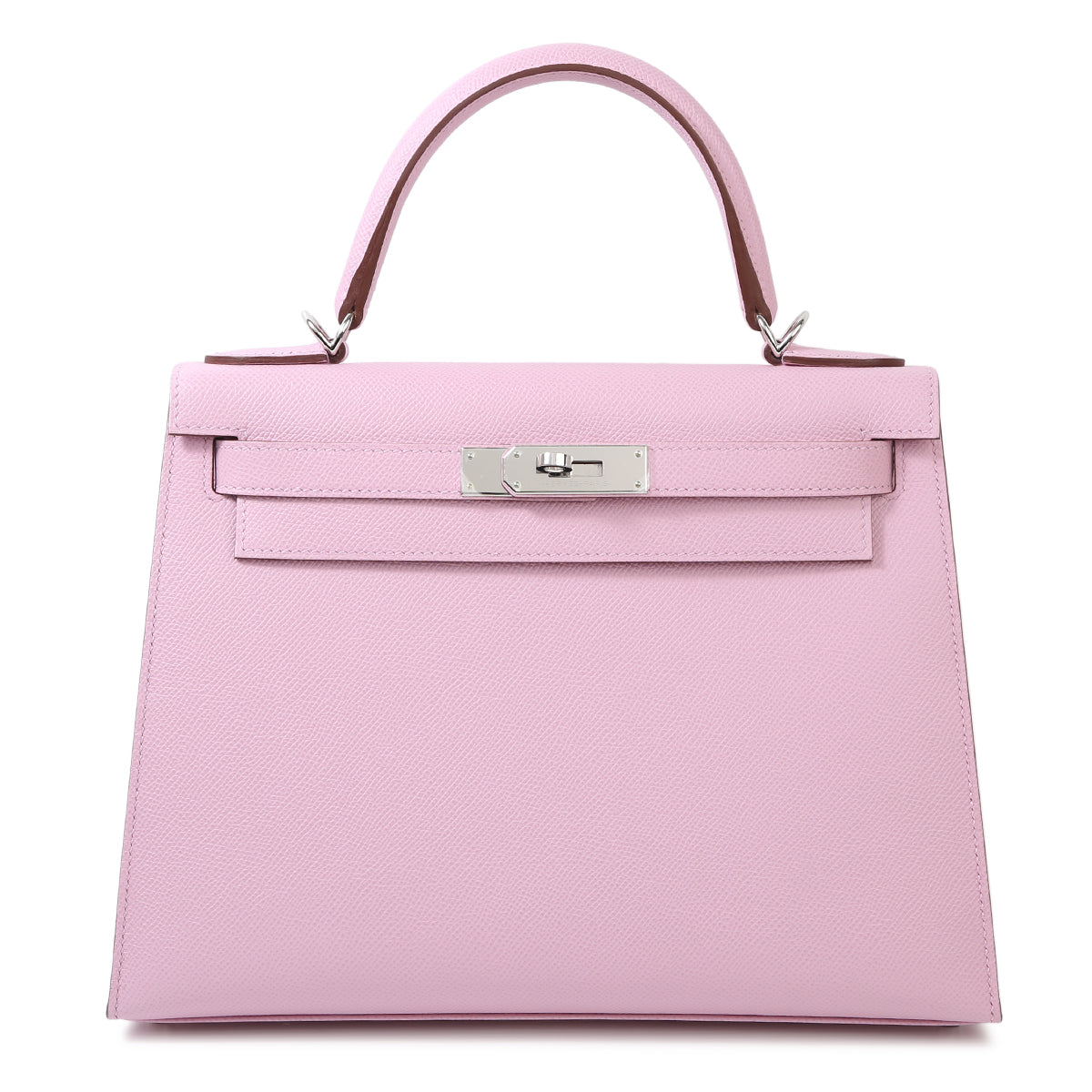 HERMÈS KELLY HANDBAG IN MAUVE SYLVESTRE EPSOM LEATHER