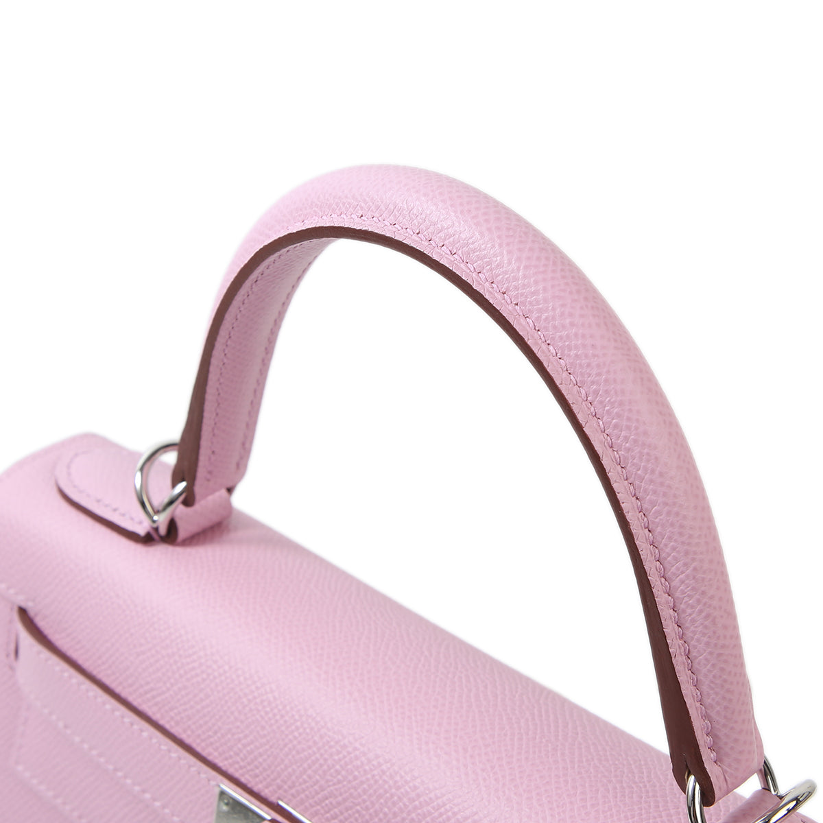 HERMÈS KELLY HANDBAG IN MAUVE SYLVESTRE EPSOM LEATHER