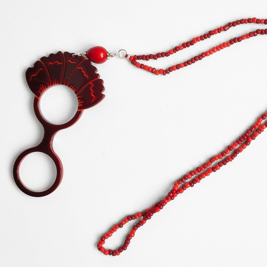 Andalusian, Red Carnation - HIGH FASHION READING GLASSES